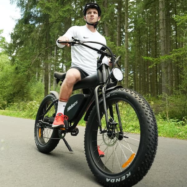 Retro sähköpyörä Hidōes B3, 1200 W 48 V 18,2 Ah akku, 26" fatbike