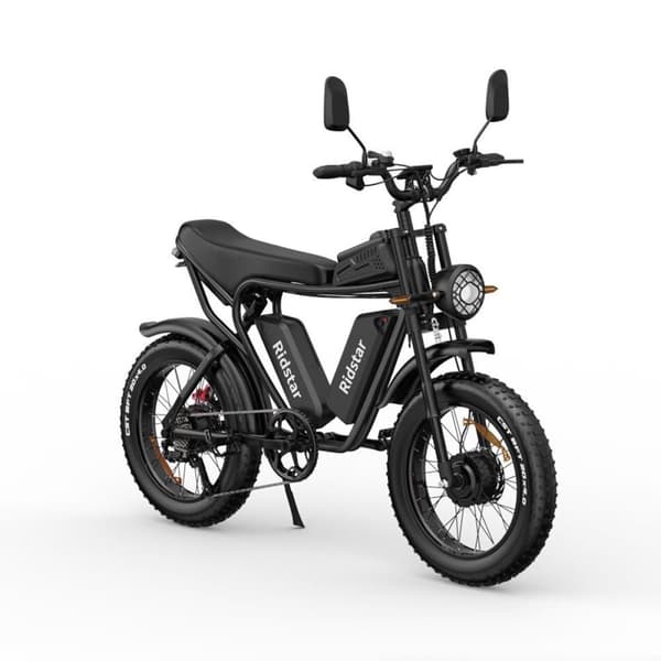 Elcyklar RIDSTAR Q20 Pro, 2*1000W dubbelmotor, 52V 2*20Ah dubbelbatteri