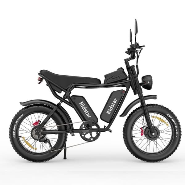Elcyklar RIDSTAR Q20 Pro, 2*1000W dubbelmotor, 52V 2*20Ah dubbelbatteri