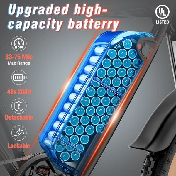 Elcykel Ridstar Q20 Luxe - 48V 20Ah Batteri - Retrostil - Brun