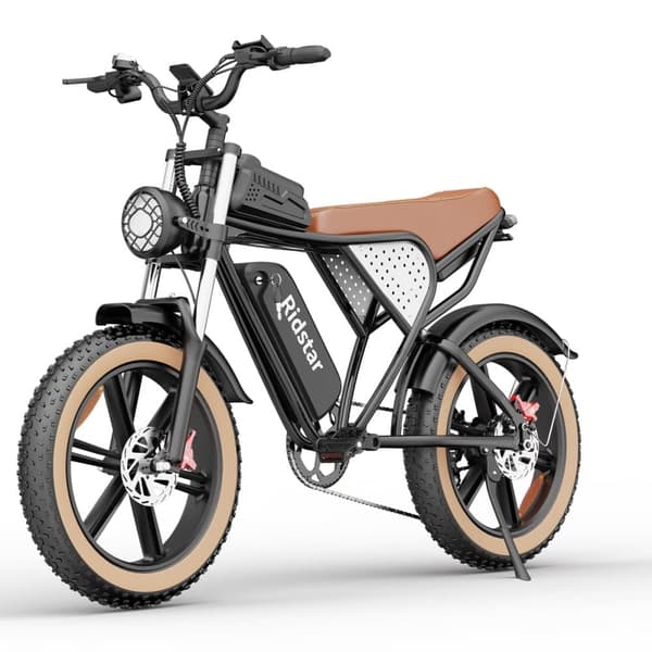 Elcykel Ridstar Q20 Luxe - 48V 20Ah Batteri - Retrostil - Brun