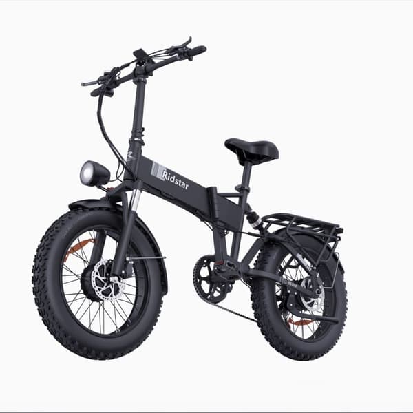 Hopfällbar elcykel Ridstar H20 Pro, 2000W dubbelmotor, 7 växlar