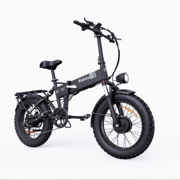 Hopfällbar elcykel Ridstar H20 Pro, 2000W dubbelmotor, 7 växlar