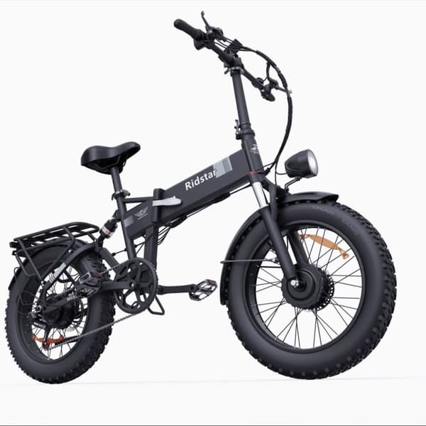 Hopfällbar elcykel Ridstar H20 Pro, 2000W dubbelmotor, 7 växlar