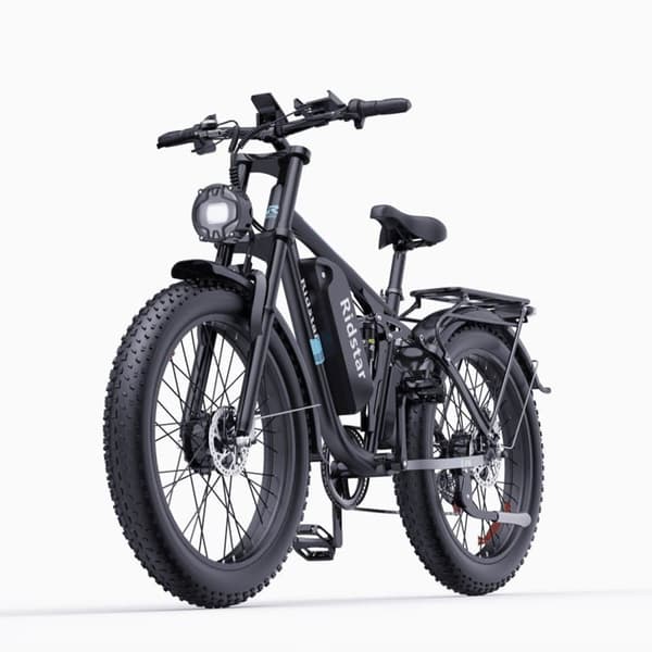 Maastopyörä RIDSTAR E26 Pro, 2000 W kaksoismoottori, 26" paksut renkaat