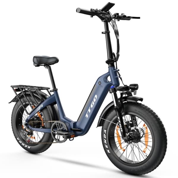 Sammenklappelig elcykel TTGO F6, 250W med moment 45NM, 25Ah, grøn