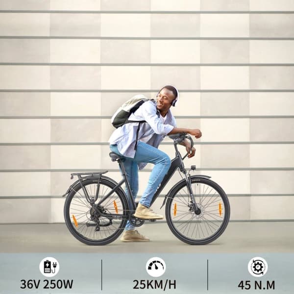 Sähköinen kaupunkipyörä TTGO HZ-28ST, 350W 36V 20Ah, Shimano 7S