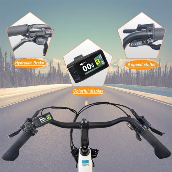 Sähköpyörä TTGO ZZ-28ST, Bafang keskiveto 250 W moottori, 36 V 20 Ah