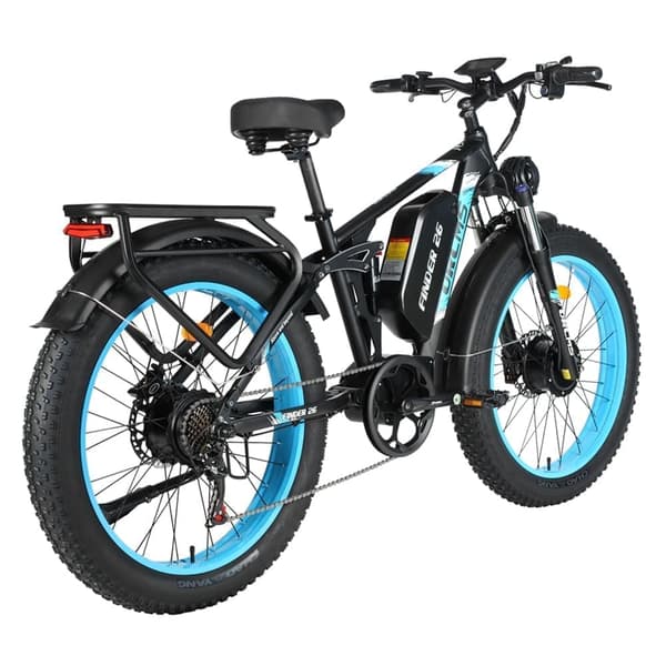 Elcykel ORLMS FINDER-26 2000W, 60 km/h, 52V 25Ah, stora 26x4.0 tum däck full suspension