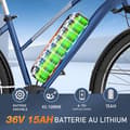 Miniatyrbild 3 av 6: COLORWAY Elcykel 28" VAE - E-BIKE MTB Avtagbart batteri 36V 15Ah - 250W motor - Shimano 7 Speeds - Blå
