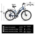 Miniatyrbild 4 av 6: COLORWAY Elcykel 28" VAE - E-BIKE MTB Avtagbart batteri 36V 15Ah - 250W motor - Shimano 7 Speeds - Blå