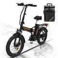 Miniatyrbild 1 av 4: HITWAY hopfällbar elcykel 20" elcykel svart-orange - 36V batteri - 11,2Ah - LCD-skärm+HITWAY svart väska