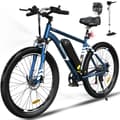 Miniatyrbild 1 av 4: HITWAY elcykel VAE Blå, elektrisk mountainbike, 26" x 3.0 City E-Bike, löstagbart 48V15AH litiumbatteri, Shimano 7 Speed