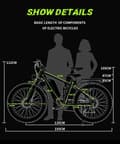 Miniatyrbild 11 av 11: Elcykel Duotts ​​S26 48V 20AH Batteri upp till 120 km med två motorer Mountainbike 2bike, 26" tum svart