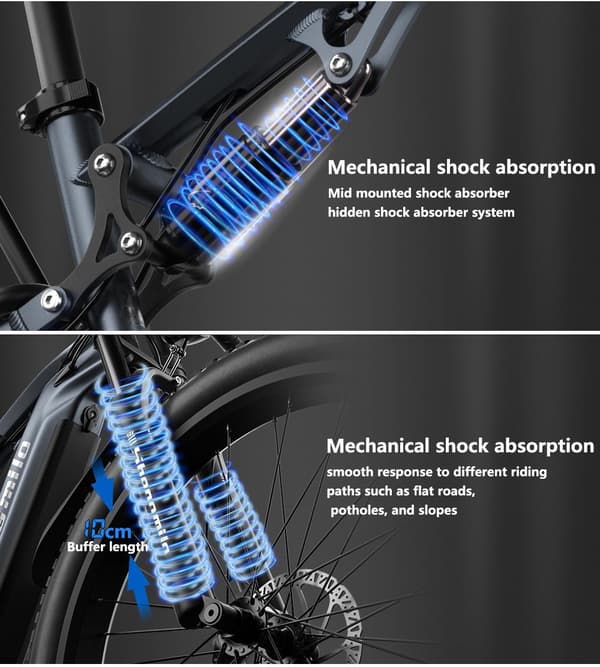 Shengmilo MX05 elcykel för vuxna 1000W motor 17.5AH batteri 26*3.0 tum breda däck 42KM/H 90KM hydraulisk skivbroms elcykel