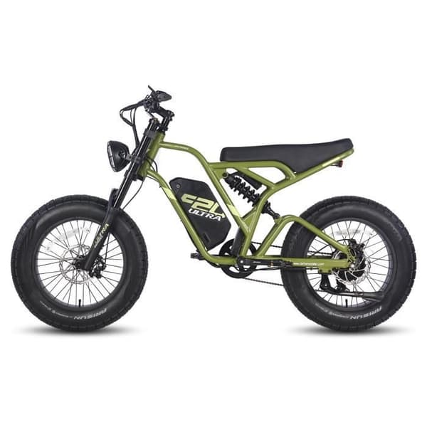 FAFREES F20 Ultra Elcykel - 750W Motor 48V25AH Assistans Räckvidd 140KM Mekanisk Skivbroms - Svart Grön