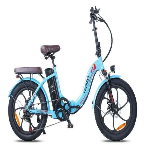 Väldigt Elektrisk FAFREES F20 Pro - Motor 250W Batteri 648WH Räckvidd 80KM - Blå sjö