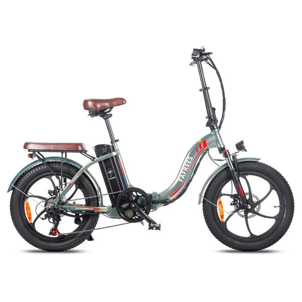 Fafrees F20 pro Elcykel 20"*3.0 Grov Däck 18Ah Stort Kapacitetsbatteri 36V 250W Elcykel, Grön