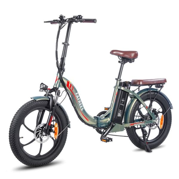 Fafrees F20 pro Elcykel 20"*3.0 Grov Däck 18Ah Stort Kapacitetsbatteri 36V 250W Elcykel, Grön