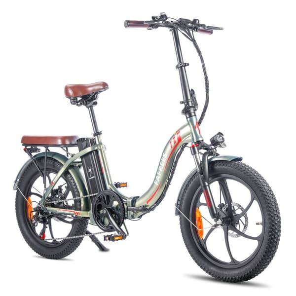 Fafrees F20 pro Elcykel 20"*3.0 Grov Däck 18Ah Stort Kapacitetsbatteri 36V 250W Elcykel, Grön