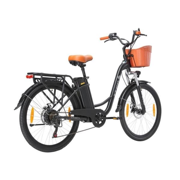 TTGO YY-26ST Elcykel - Motor 250W Batteri 36V14.5AH 26-tums däck Mekaniska skivbromsar - Svart