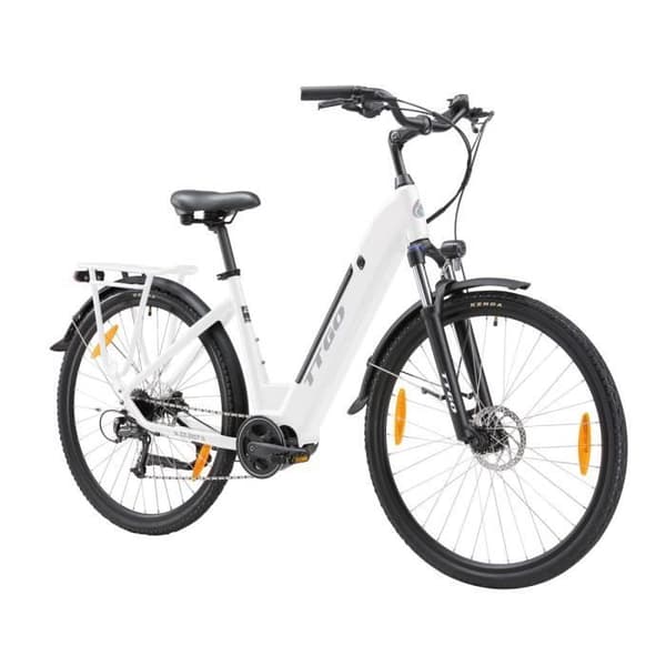 TTGO ZZ-28ST Elcykel - Motor 250W Batteri 36V20AH 28-tums Däck Maxhastighet 25 km-h Skivbromsar - Vit