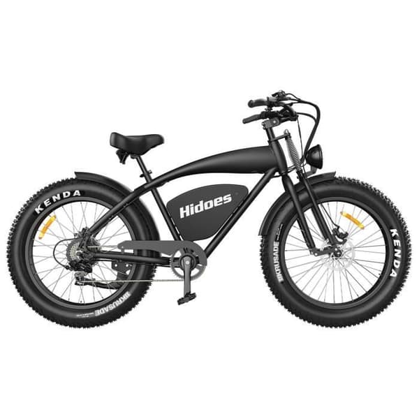 Elektrisk Cykel Hidoes HD-B3 - Motor 1200W Batteri 48V18.2AH Däck 26 Tum - Svart
