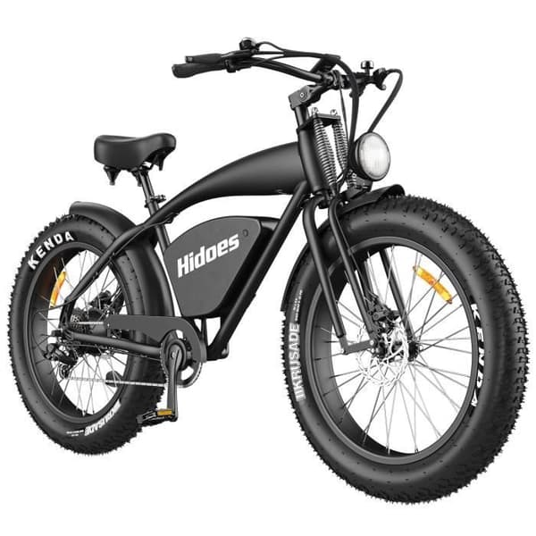 Elektrisk Cykel Hidoes HD-B3 - Motor 1200W Batteri 48V18.2AH Däck 26 Tum - Svart