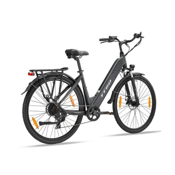TTGO HZ-28ST Elcykel - Motor 250W Batteri 36V20AH 28 Tums Däck Mekaniska Skivbromsar - Svart