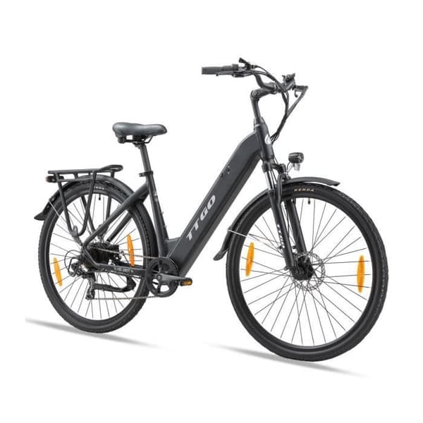 TTGO HZ-28ST Elcykel - Motor 250W Batteri 36V20AH 28 Tums Däck Mekaniska Skivbromsar - Svart