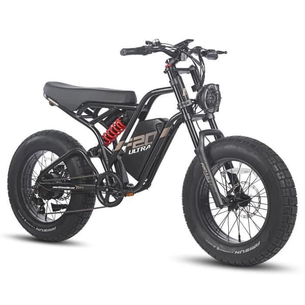 Vägglampa elektrisk FAFREES F20 Ultra - Motor 750W Batteri 48V25AH Räckvidd 140KM - Svart Röd