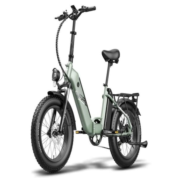 Elcykel FAFREES FF20 Polar - 500W, räckvidd 110KM, skivbromsar - Grön