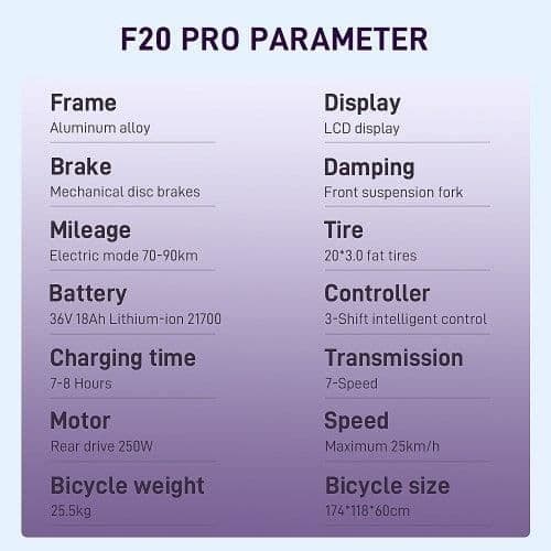 FAFREES F20 Pro - Elcykel - Hjul 20" - Motor 250W - Batteri 36V 18AH - Grå
