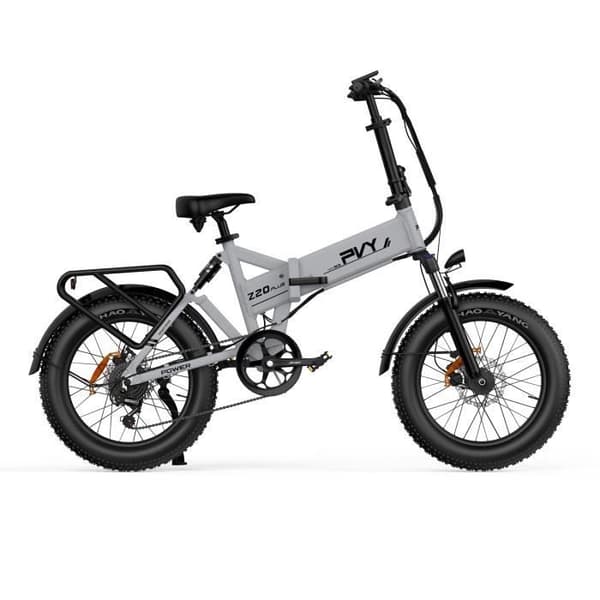 Elcykel PVY Z20 Plus 1000 - Motor 250W Batteri 48V16.5AH Hydrauliska skivbromsar Räckvidd 120KM - Grå