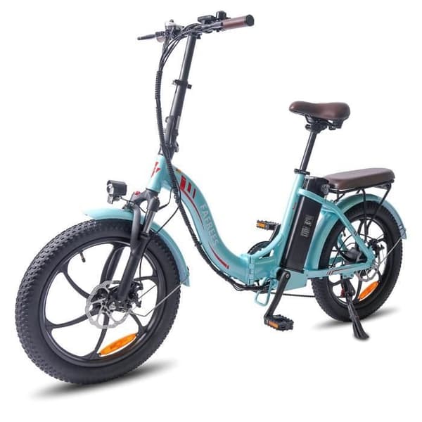 FAFREES F20 Pro - Elektrisk cykel - 20" hjul - Motor 250W - Batteri 36V 18AH - Blå sjö