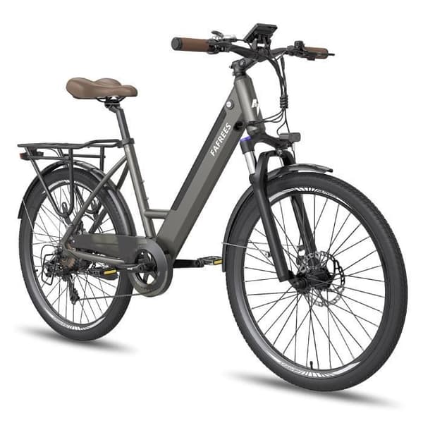 FAFREES F26 Pro Elcykel - Motor 250W Batteri 36V14.5AH Assisterad Räckvidd 110KM Mekanisk Skivbroms - Grå