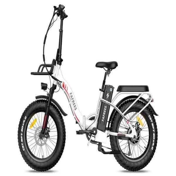 Elektrisk cykel FAFREES F20 Max - 500W 1080WH Räckvidd 110KM - Vit