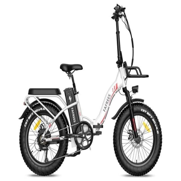 Elektrisk cykel FAFREES F20 Max - 500W 1080WH Räckvidd 110KM - Vit