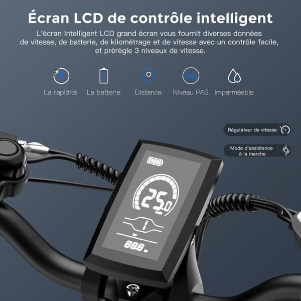 Fällbar elcykel, Fafrees F20 Max, 20"*4.0 däck, 22.5Ah Samsung cell Batteri 48V 500W Motor Räckvidd 100-160km, Röd