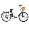 Miniatyrbild 2 av 4: Elcykel 350W 26" 12,5Ah Maximal autonomi 70km DYU C6 Vit