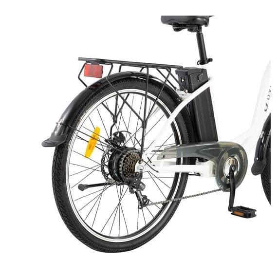 DYU C6 Elektrisk Cykel 350W Motor Max Hastighet 25km/h 36V 12.5AH Vit