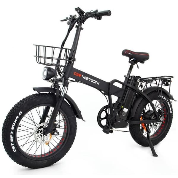 Elcykel DrveTion AT20 - 20*4.0 Tum Moter 750W Batteri 48V20Ah Räckvidd 60-90KM - Matt Svart