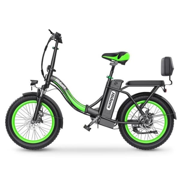 Hidoes HD-C1 Elcykel - Motor 750W Batteri 48V13AH Däck 20 Tum Skivbromsar - Grön