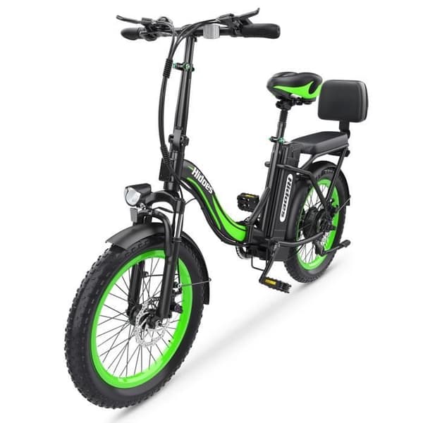 Hidoes HD-C1 Elcykel - Motor 750W Batteri 48V13AH Däck 20 Tum Skivbromsar - Grön