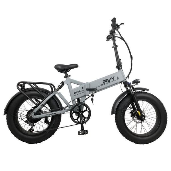 Elcykel Fällbar PVY Z20 Plus, Stora Däck 20 * 4,0 Tum, Motor 1000 W, Hastighet 50 km/h, Batteri 16,5 Ah, Räckvidd 80-120