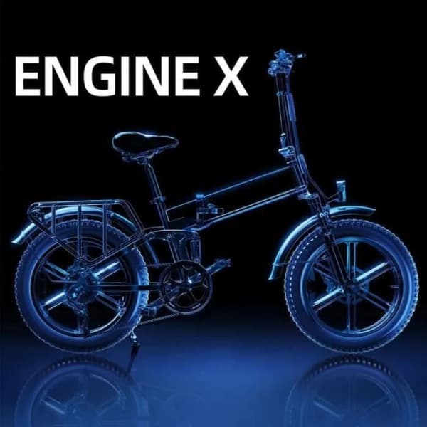 ENGWE ENGINE X - Elektrisk Cykel - 20" Hjul - 250W Motor - 48V 13Ah Batteri - Skivbromsar - Svart