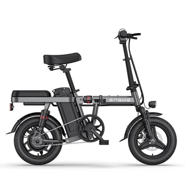 ENGWE T14 EU - Elcykel - 14" hjul - Motor 250W - Batteri 48V 10Ah 480Wh - Skivbromsar - Grå