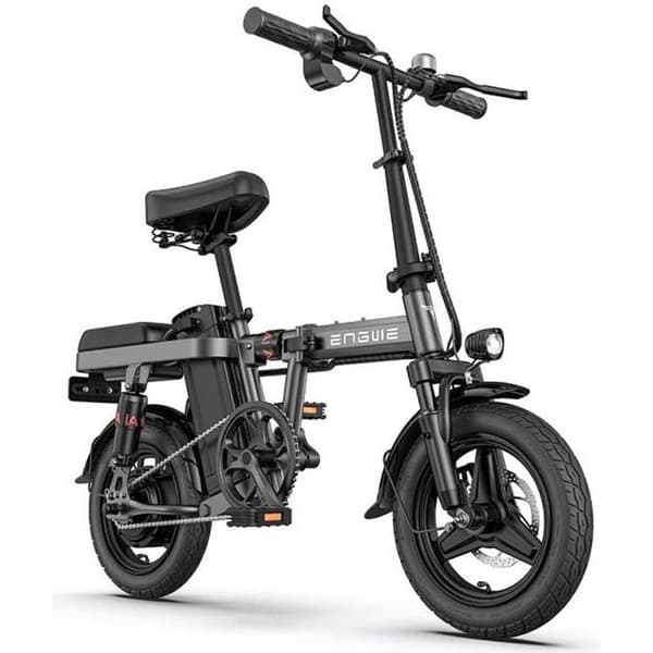ENGWE T14 EU - Elcykel - 14" hjul - Motor 250W - Batteri 48V 10Ah 480Wh - Skivbromsar - Grå