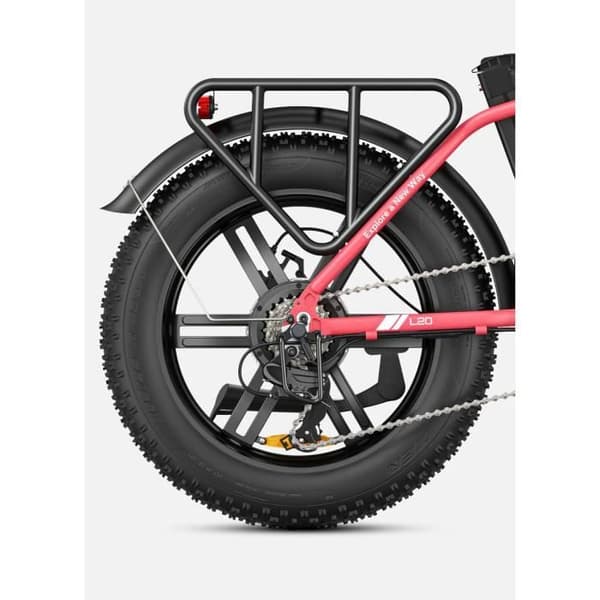 ENGWE L20 - Elcykel - Hjul 20" - Motor 250W - Batteri 48V 13Ah 624Wh - Rosa