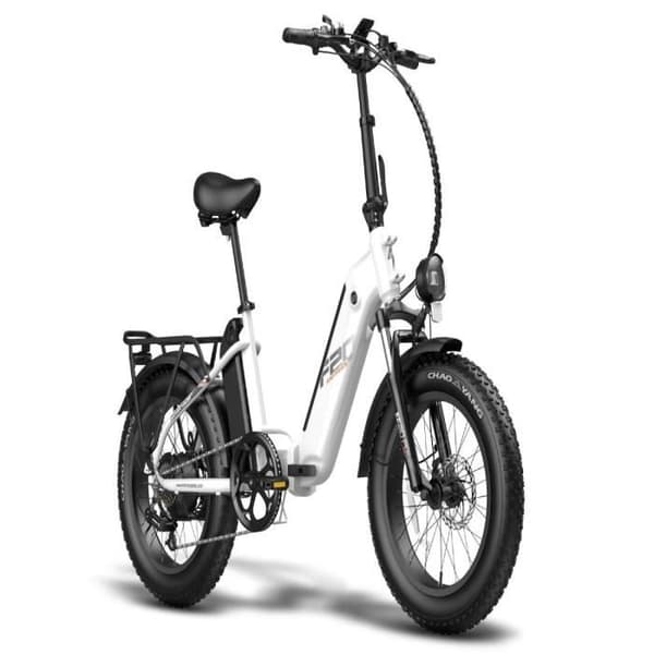 Elcykel FAFREES FF20 Polar - 500W, räckvidd 110KM, skivbromsar - Vit